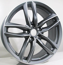 Audi Style 1196 8x18 5x112 Отместване На Джанта 35 Гън Метал Матиран Лице Машинирани