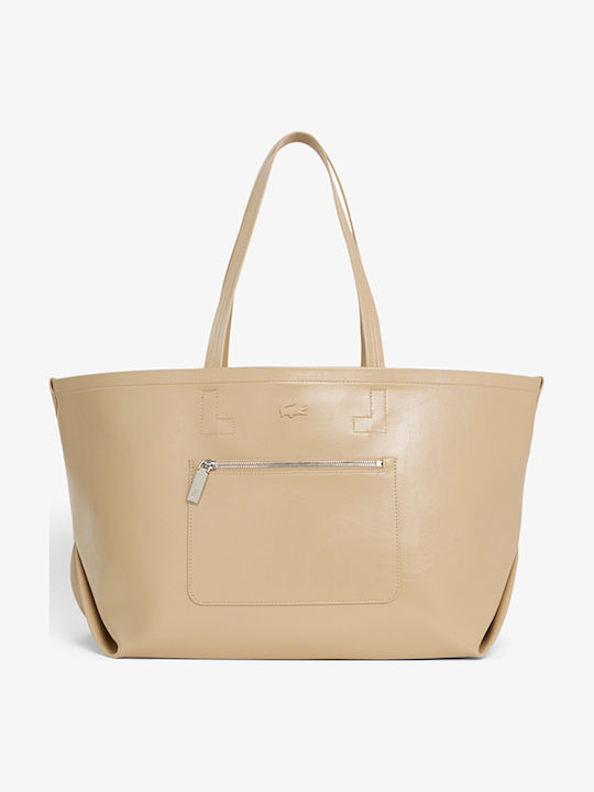 Damentasche Shopper Schulter Beige