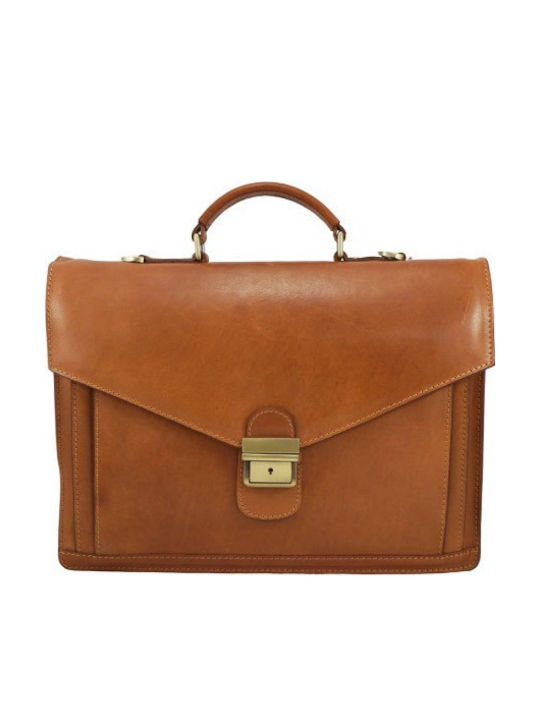 Mybag Servietă Din Piele Pentru Bărbați Maro