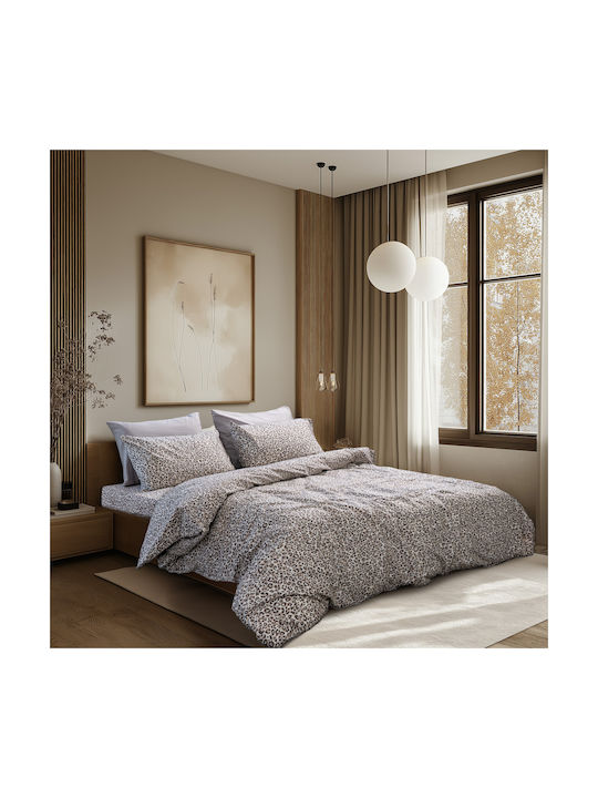 Lino Home Naptik Set Pillowcases Taupe 52x75cm