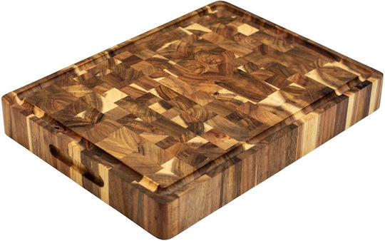 Ξύλινη Επιφάνεια Κοπής Ακακία Καρυδιά Rubberwood 60x40x4 Εκ Ξύλινη Επιφάνεια Κοπής Ακακία Καρυδιά Rubberwood 60x40x4 Εκ