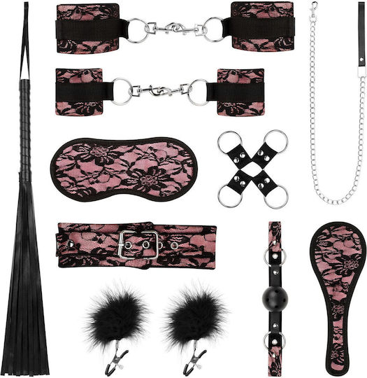 Bedroom Fantasies BDSM Kit σε Ροζ Χρώμα 8τμχ