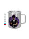 Koupakoupa Wednesday Moonlight Metallic Mug with Lid Silver 300ml