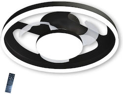 Primo PRCF-80725 Πλαφονιέρα 50.8cm με Φως Μαύρη Primo PRCF-80725 Πλαφονιέρα 50.8cm με Φως Μαύρη