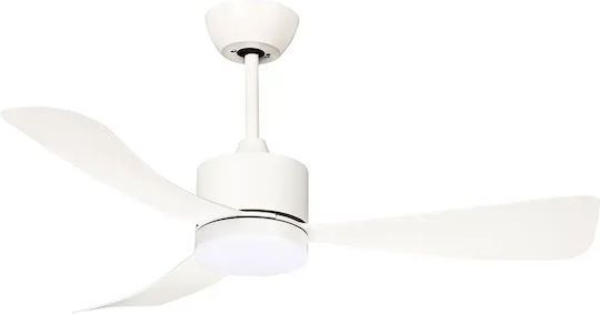 Optonica Deckenventilator mit Leuchte Weiß