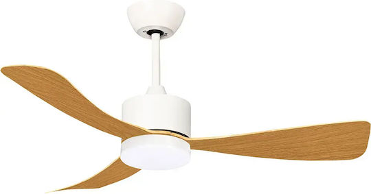 Metanor Deckenventilator mit Leuchte Weiß