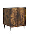 Nachttisch Holz mit Metallbeinen Braune 43x34.5x52cm