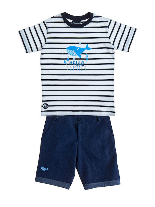 Kids Clothing Set with Shorts Summer 2 Pieces White