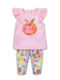 Kinderbekleidungsset mit Sommer Leggings 2 Stück Rosa