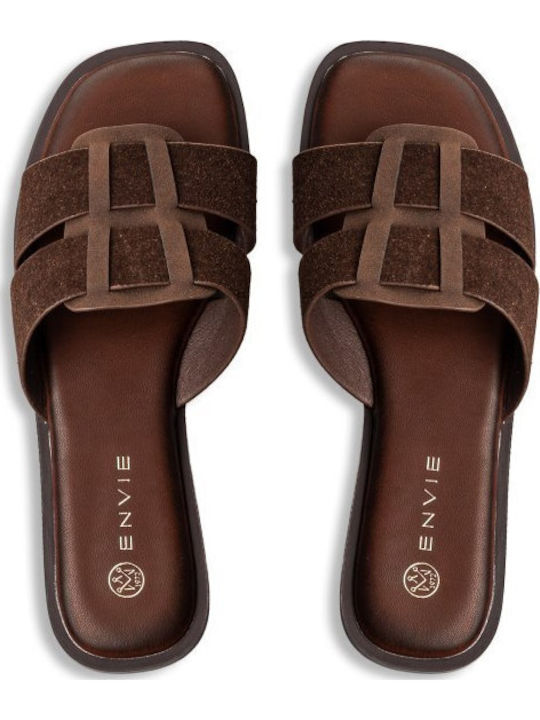 Envie Shoes Flache Sandalen Für Damen Braune