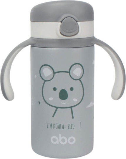 abo Kids Water Bottle Thermos Stainless Steel with Straw 280ml