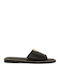 Damen Flache Sandalen Schwarz