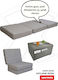 SteweHome Halb doppelt Camping Schlafmatte 180x80cm Dicke 14cm Graue