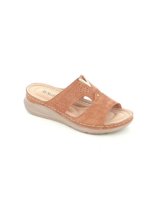 B-Soft Sommer Damenplattformen im Pantoffel-Sti...
