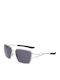 Nike Unisex Sunglasses with Gray Metallic Frame and Gray Lens
