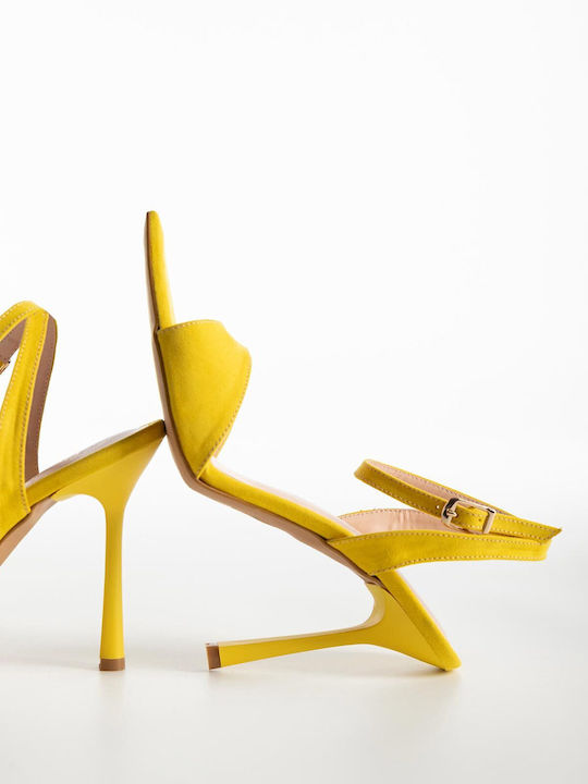 Bozikis Suede Sandals Yellow K26-069-0902 S-KIT...