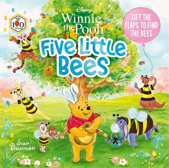 Disney Winnie The Pooh: Five Little Bees: An Easter Lift-the-flap Picture Book - Bonnier Books Ltd - Paperback / Softback
