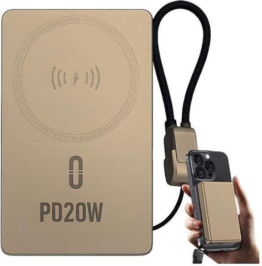 AT0639Z Power Bank 10000mAh 20W Power Delivery Χρυσό