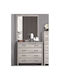 Floor-standing Makeup Dressing Table No4 4 Wooden Ash 86x40x78cm