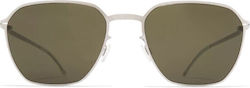 Mykita Слънчеви Очила Сребърни С Рамка Mykita Слънчеви Очила Сребърни С Рамка