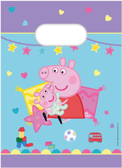Procos Paper Gift Bag with Peppa Pig Theme 22x17cm 4 Pieces