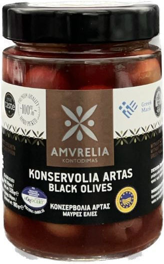 Topos Organic Black Olives Amvrelia Artas 5 525gr