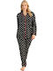 Sexen Summer Women's Cotton Pyjama Set Black