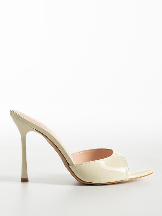 Bozikis Mules In Patent Leather With Thin High ...