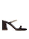 Mules with Heel in Brown Colour