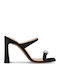 Mules with Chunky Heel in Black Colour