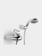 Roca Spirit Mixing Bathtub Faucet Complete Set Silver