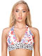 Bikini Bra D Cup Floral Fuchsia