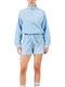 Women's Cardigan with Zipper in Blue Colour