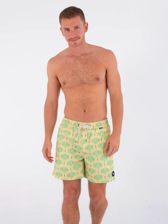 Hurley Herren-Bademode Kurze Hosen Gelbe Blumen Hurley Herren-Bademode Kurze Hosen Gelbe Blumen