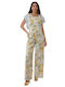 Women's White Dungarees