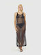Verde Women's Beach Caftan Black