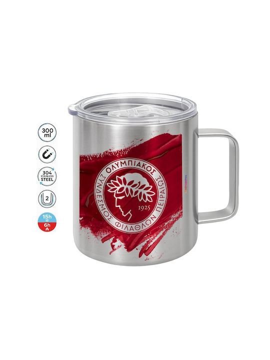 Koupakoupa Olympiacos F.c. Метална Чаша с Капак...