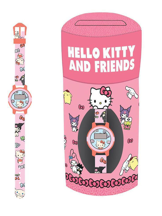 Hello Kitty Παιδικό Ρολόι Ροζ