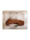 Columbus 132 Corner Couch Bed with Right Corner & Storage Space Orange 165x62x62 cm