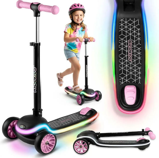 Ricokids Kids Scooter Foldable 3-Wheel Black