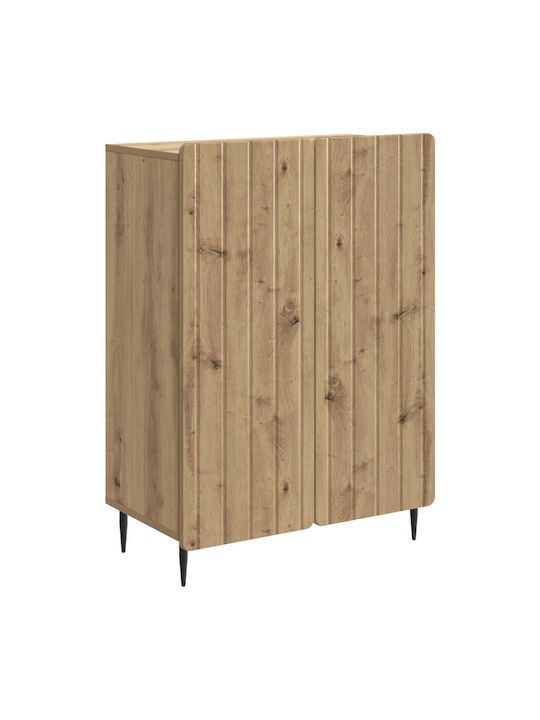 Bufet Din Lemn Negru 66x34.5x92cm