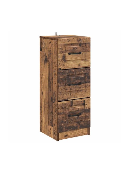 Wooden Storage Drawers with 3 Drawers L33xW34.5...