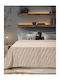 Madi Snuggle Piqué Decke mit Ärmeln 160x220cm Beige
