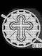 Cross N10 Perforated Cardboard 21cm Diameter Design Imprint Koliva Fanouropita Or Cake Monastic Churches Confectionery Subject To Copyright Number 873