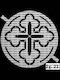 Cross N21 Perforated Cardboard 17cm Diameter Design Imprint Koliva Fanouropita Or Cake Monastic Churches Confectionery Subject To Copyright Number 873