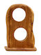 Suport De Sticle Din Lemn Maro Pentru 2 Sticle 20x14x28cm ac00301