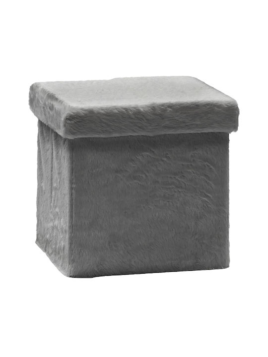 Living Room Stool with Storage Space Upholstere...