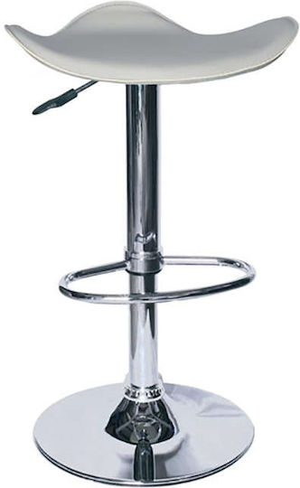 Barhocker Bar5 mit Verstellbarer Höhe Creme 2 Stück 44x44x85cm