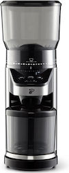 Tchibo Râșniță de Cafea Electrică 160W cu Capacitate de 400g și 26 Nivele de Măcinare Argintie