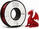 Filament PETG Imprimantă 3D Profesional Lab 1 Kg 1.75 Mm Roșu Transparent